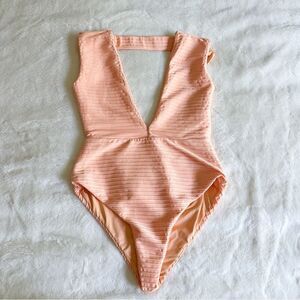 Revel Rey One-Piece Swimsuit Peach Pit Women's Size Medium